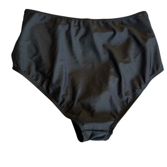 Classic Black High-Waisted Swim Bottom - Picture 2 of 3